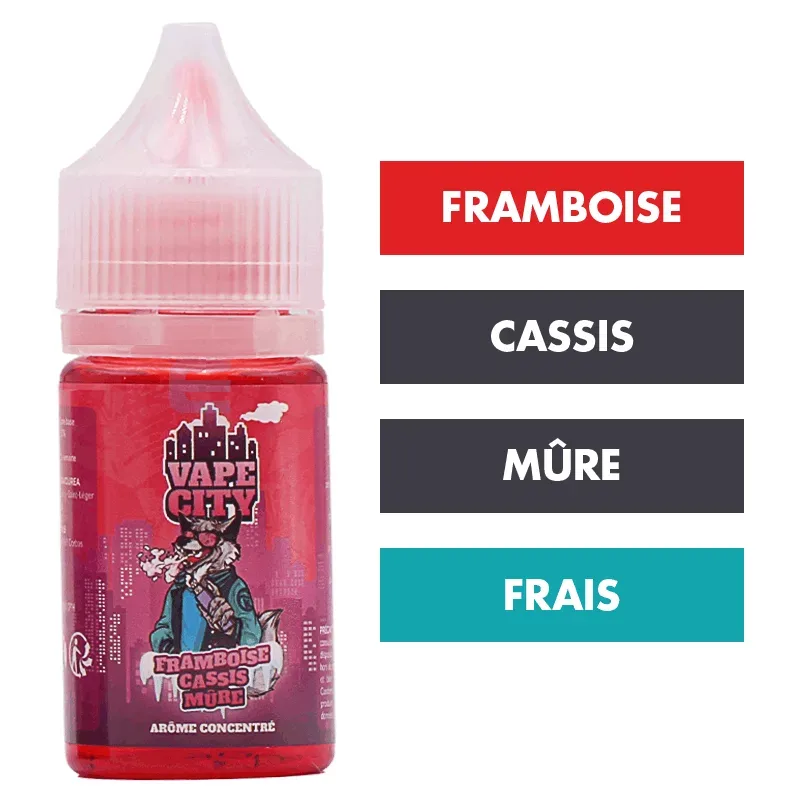 Concentré Framboise Cassis Mûre 30 mL - Vape City