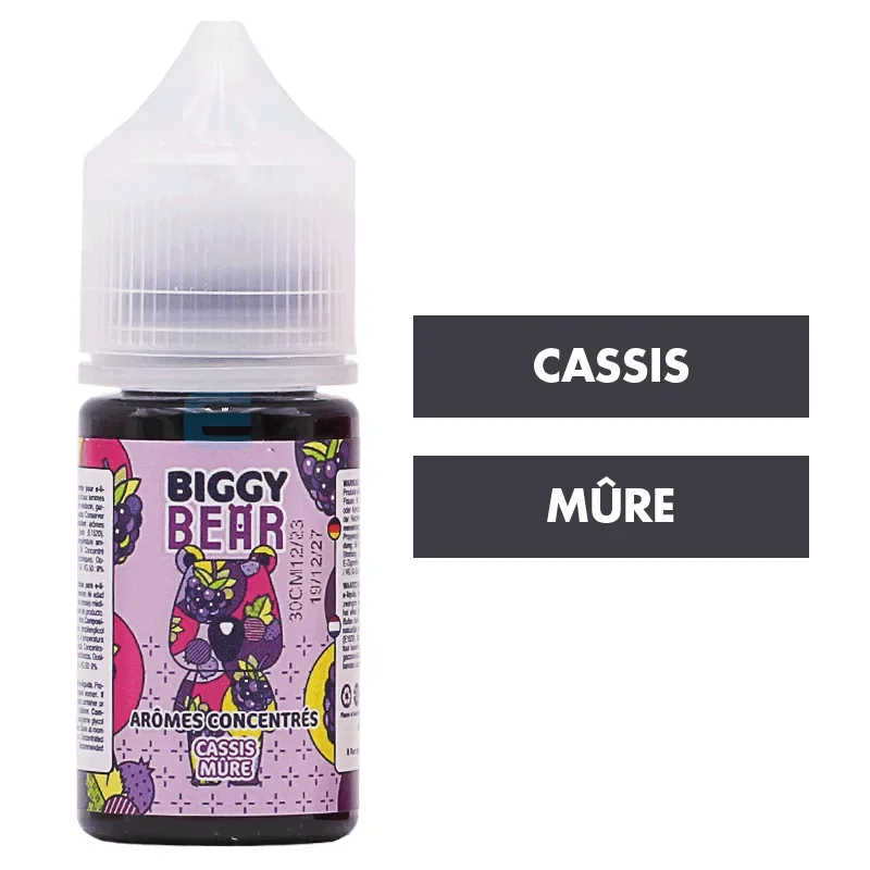 Concentré Cassis Mûre 30 mL - Biggy Bear