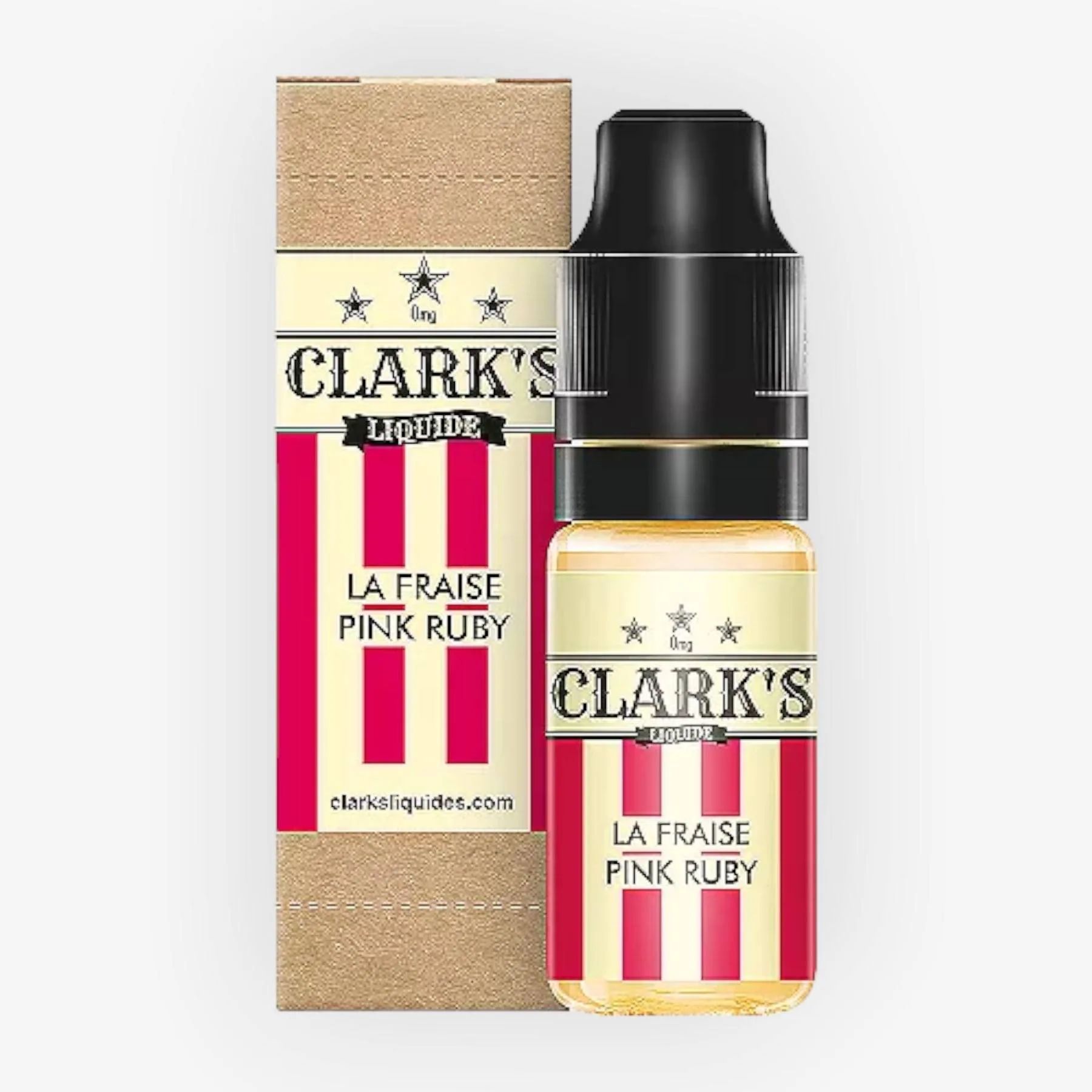 E-liquide La Fraise Pink Ruby 10 mL - Clark s Liquide — vue 2