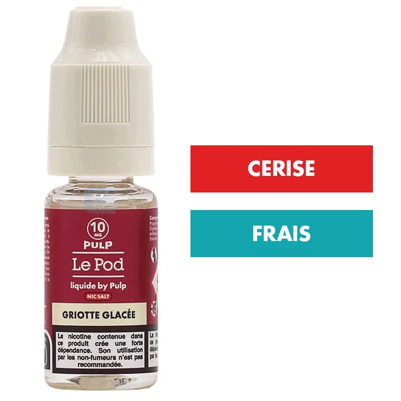 E-liquide Griotte Glacée 10 mL - Pulp Le Pod — Pulp - Le Pod