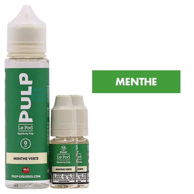 E-liquide Menthe Verte 60 mL - Pulp Le Pod — vue 2