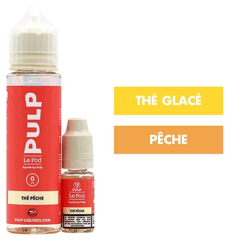 E-liquide Thé pêche 60 mL - Pulp Le Pod — Pulp - Le Pod