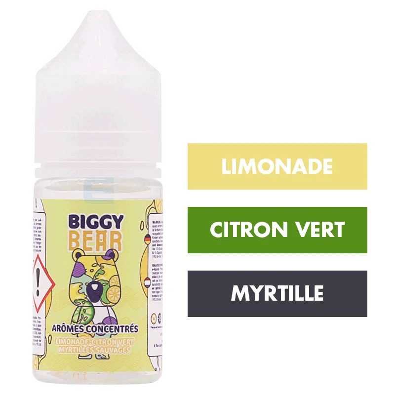 Concentré Limonade Citron Vert Myrtilles Sauvages 30 mL - Biggy Bear — Biggy Bear - Arômes DIY