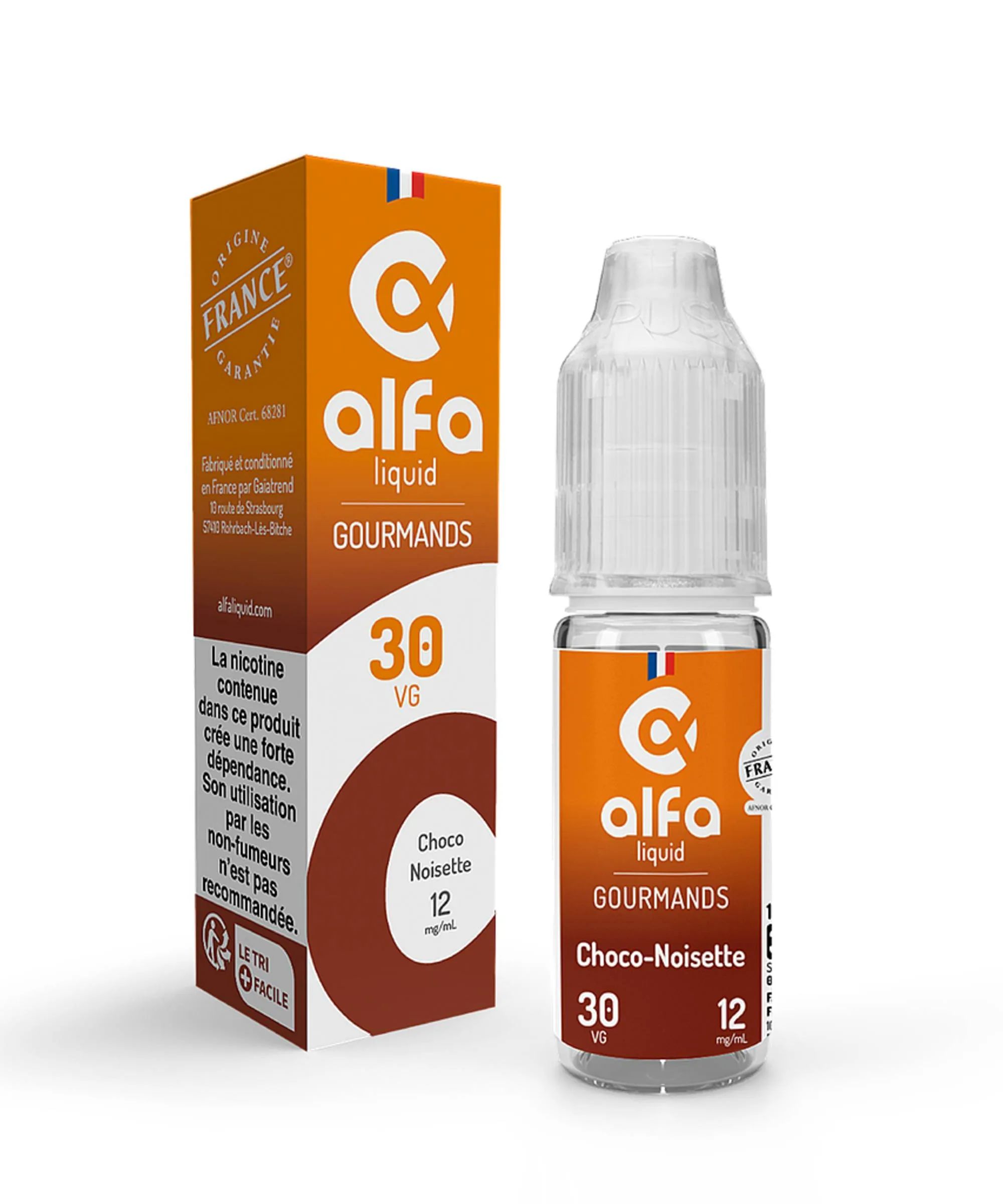 E-liquide Choco-Noisette (30 VG) 10 mL - Alfaliquid — Alfaliquid - 30VG