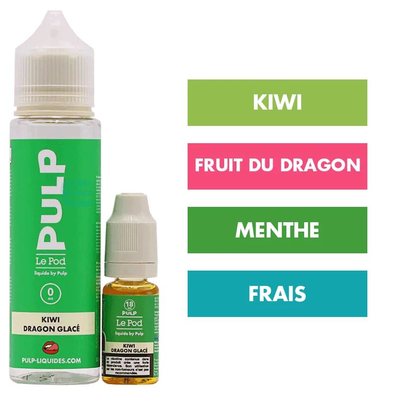 E-liquide Kiwi Dragon Glacé 60 mL - Pulp Le Pod — Pulp - Le Pod