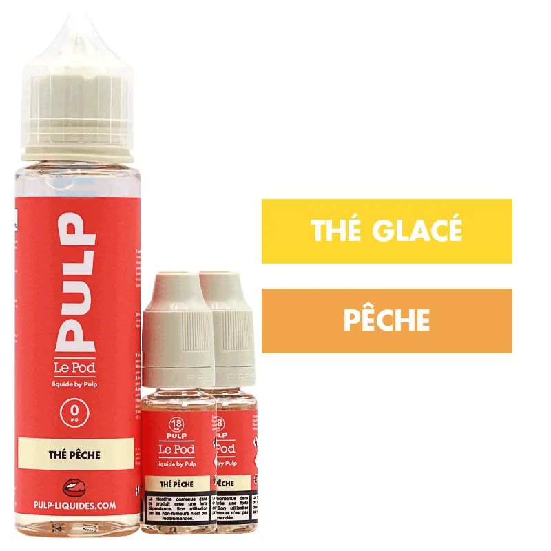 E-liquide Thé pêche 60 mL - Pulp Le Pod — vue 2