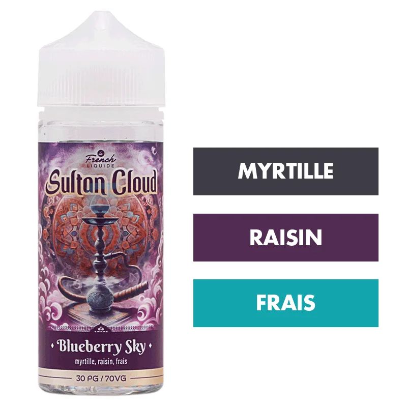 E-liquide Blueberry Sky 100 mL - Sultan Cloud (Le French Liquide) — Le French Liquide - Sultan Cloud