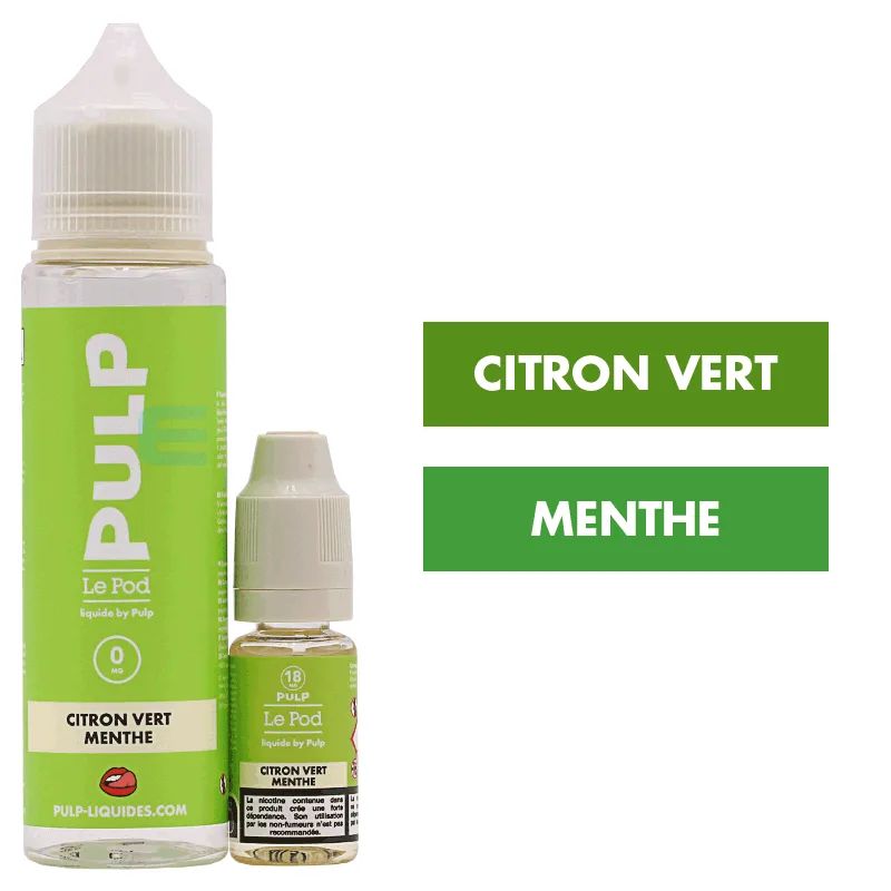 E-liquide Citron Vert Menthe 60 mL - Pulp Le Pod — Pulp - Le Pod