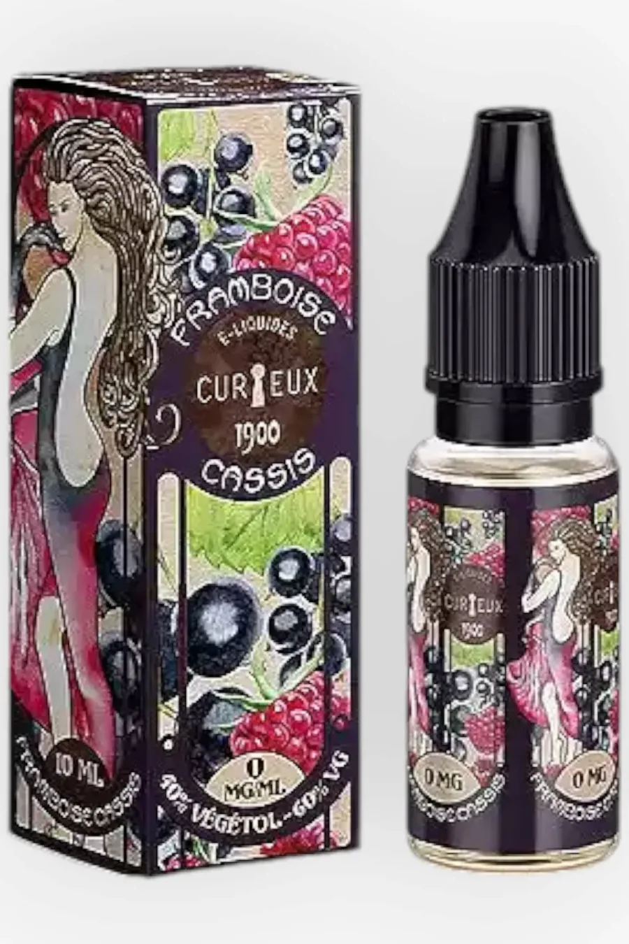 E-liquide Framboise Cassis 10 mL - 1900 (Curieux)