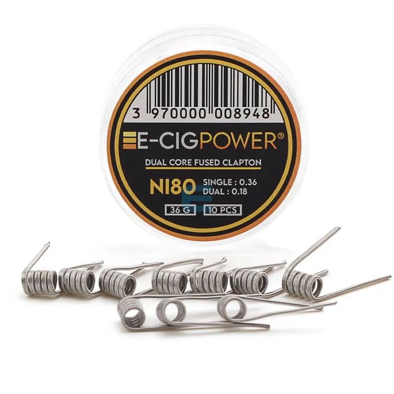 Coil Ni80 Dual Core Fused Clapton (x10) - E-Cig Power — vue 2