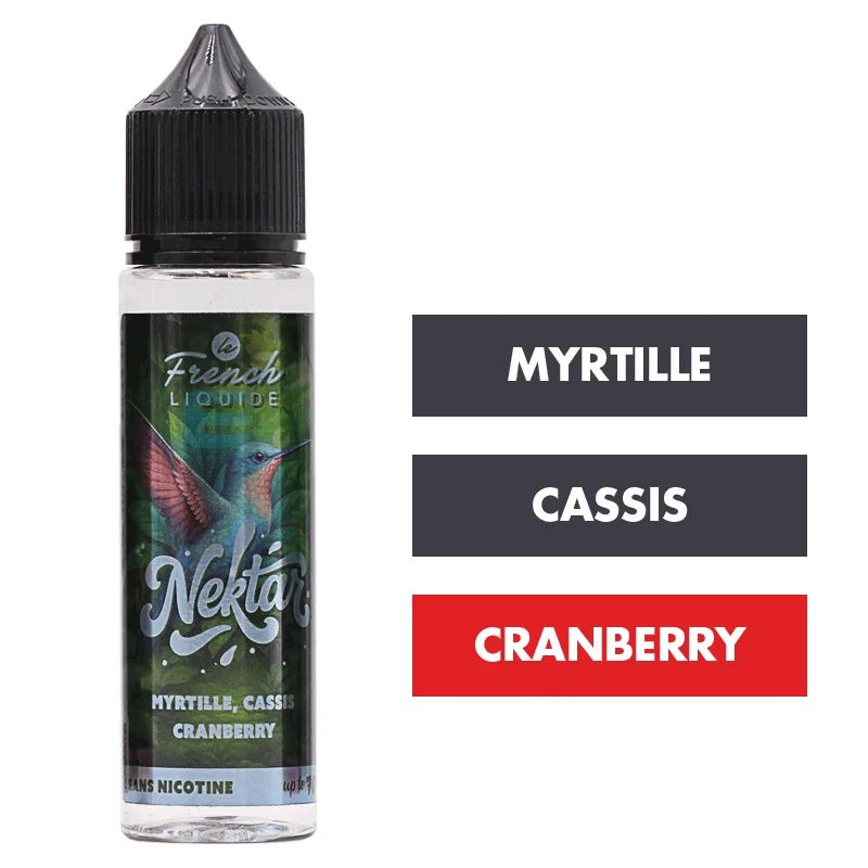 E-liquide Myrtille Cassis Cranberry 50 mL - Nektar (Le French Liquide) — Le French Liquide - Nektar