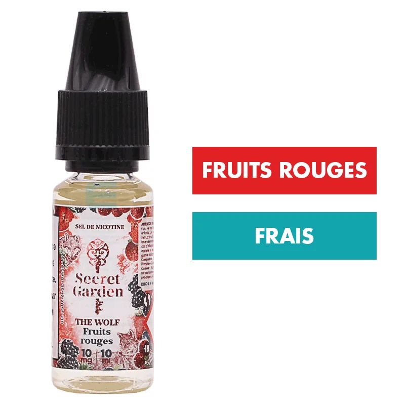 E-liquide The Wolf sels de nicotine 10 mL - Secret Garden