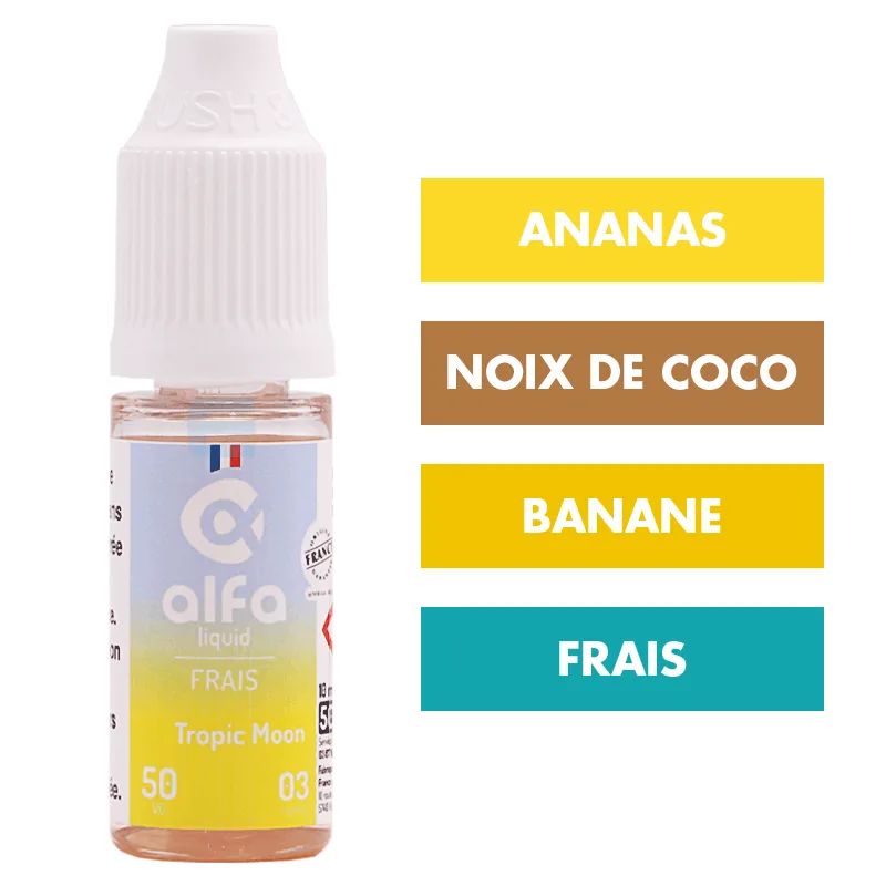 E-liquide Tropic Moon (50 VG) 10 mL - Alfaliquid — Alfaliquid - 50VG