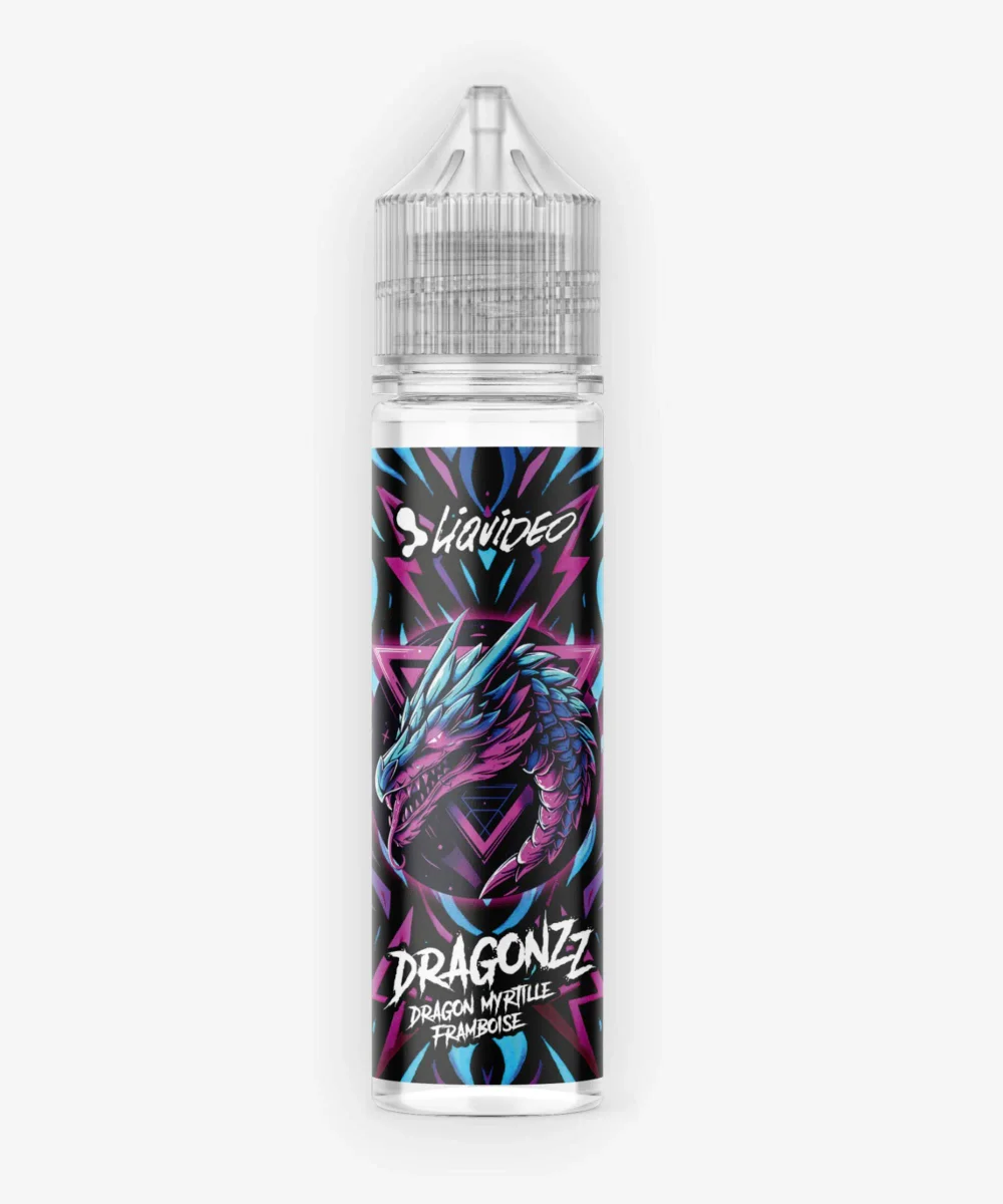 E-liquide Dragon Myrtille Framboise 50 mL - Dragonzz Liquideo