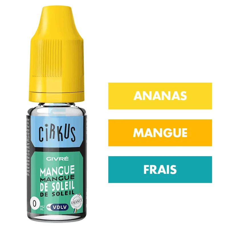 E-liquide Mangue de Soleil 10 mL - CirKus (VDLV) — VDLV - Cirkus