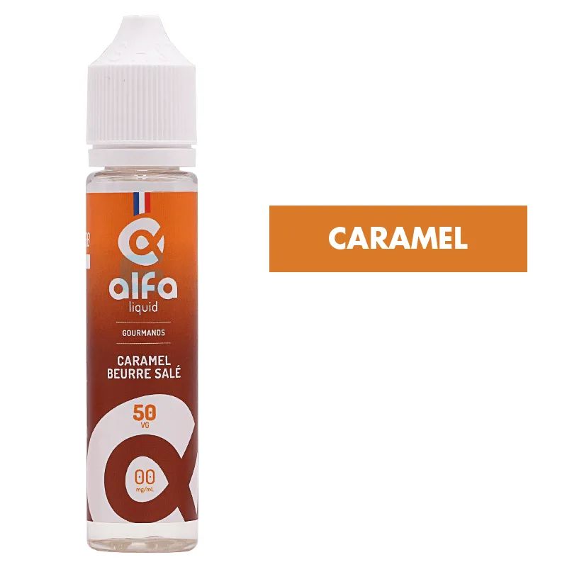 E-liquide Caramel au Beurre Salé (50 VG) 50 mL - Alfaliquid — Alfaliquid - 50VG