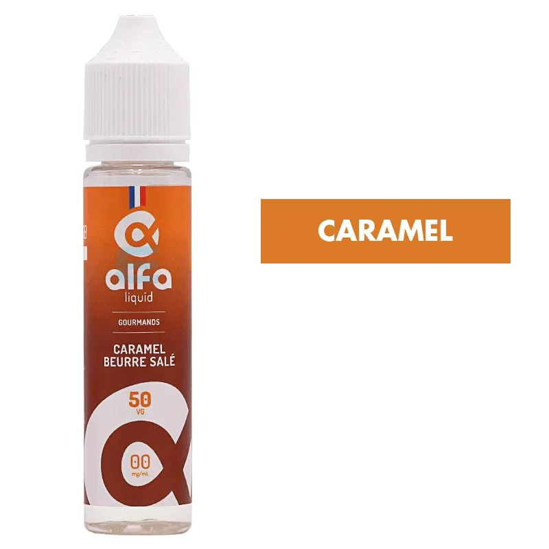 E-liquide Caramel au Beurre Salé (50 VG) 50 mL - Alfaliquid
