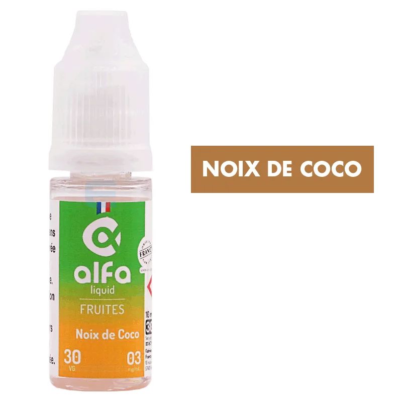 E-liquide Noix de Coco (30 VG) 10 mL - Alfaliquid — Alfaliquid - 30VG