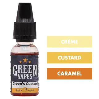 E-liquide Green's Custard 10 mL - Green Vapes — Green Vapes - Classique