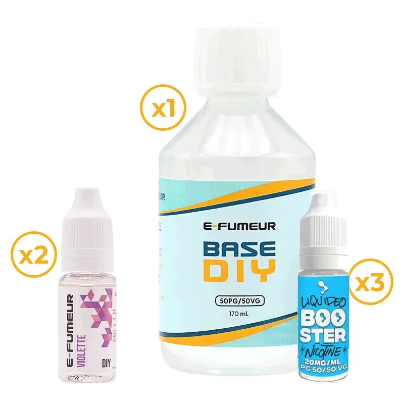 Pack DIY Violette 220 mL - E-FUMEUR