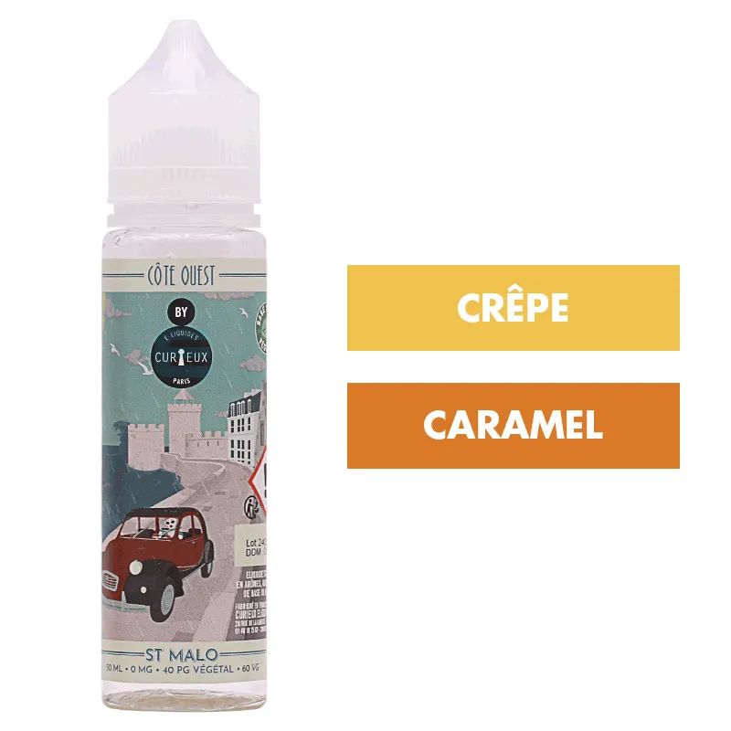 E-liquide St Malo 50 mL - Côte Ouest (Curieux) — Curieux - Edition Côte Ouest