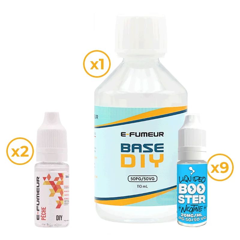 Pack DIY Pêche 220 mL - E-FUMEUR — vue 3