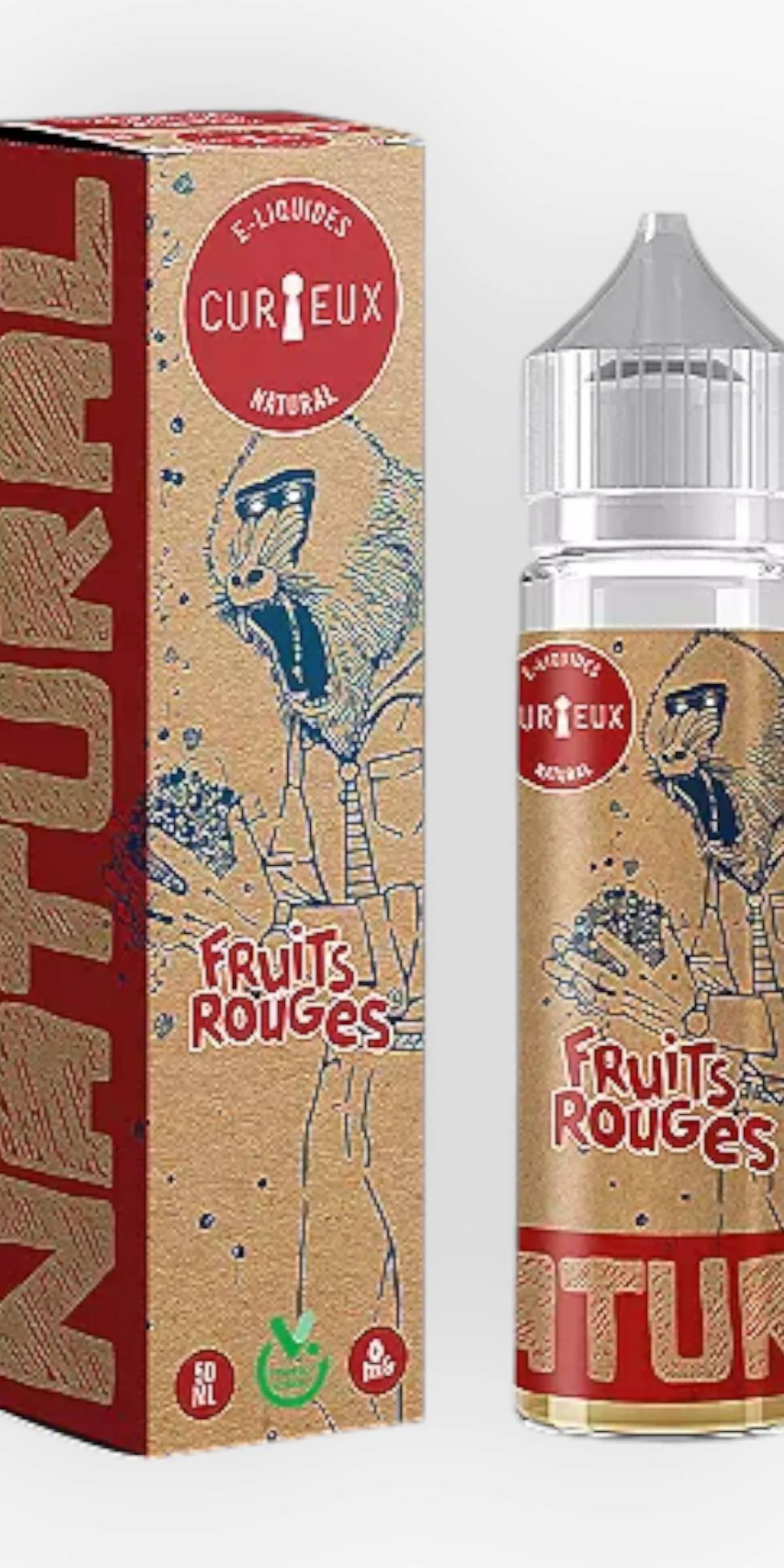 E-liquide Fruits Rouges 50 mL - Natural Curieux — Curieux - Edition Natural