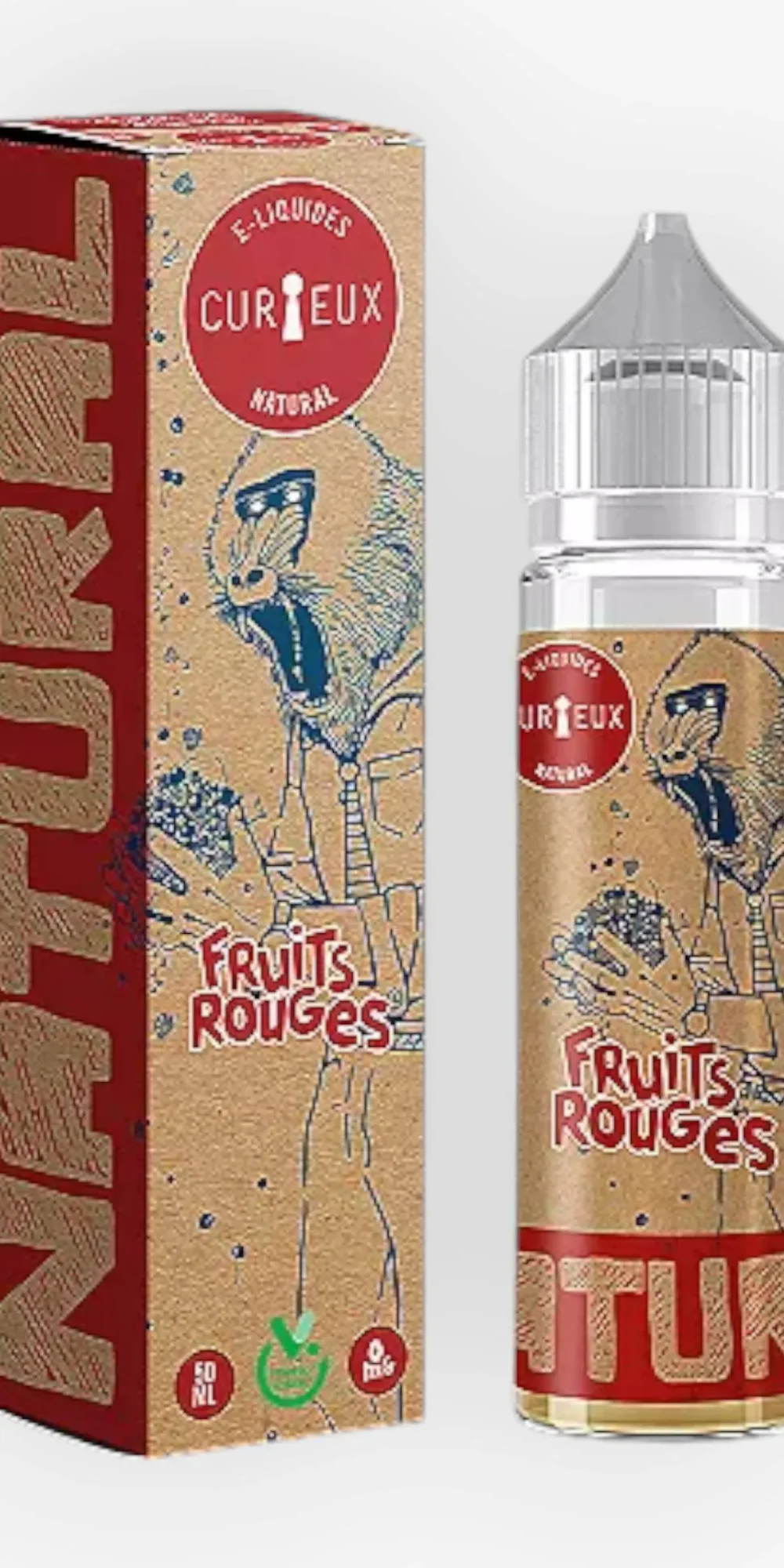 E-liquide Fruits Rouges 50 mL - Natural Curieux