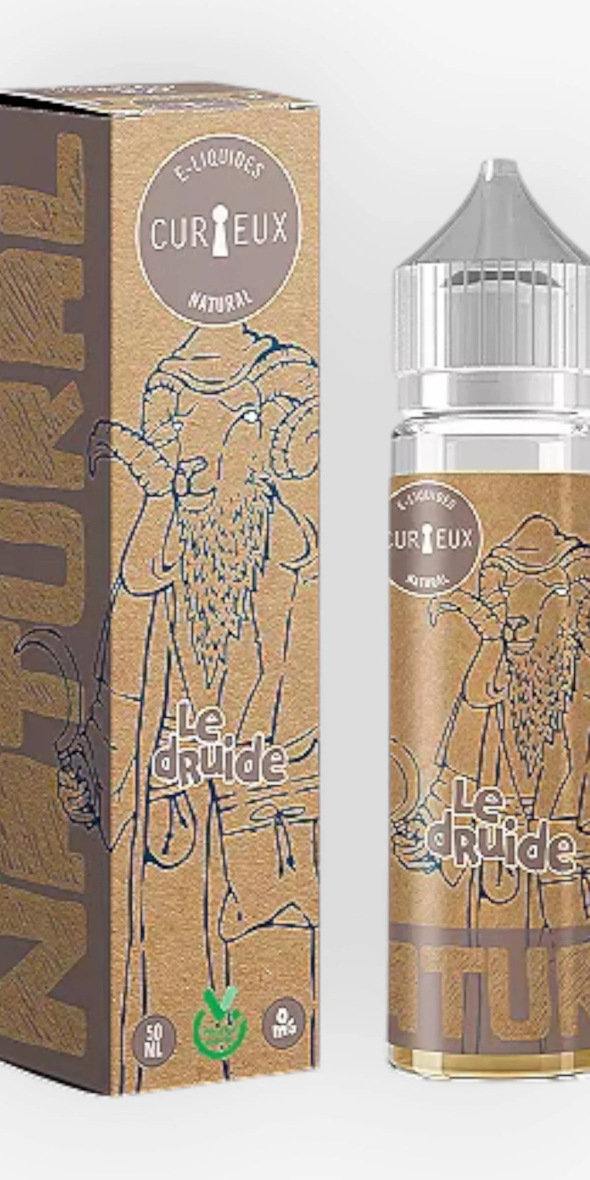 E-liquide Le Druide 50 mL - Natural Curieux — Curieux - Edition Natural
