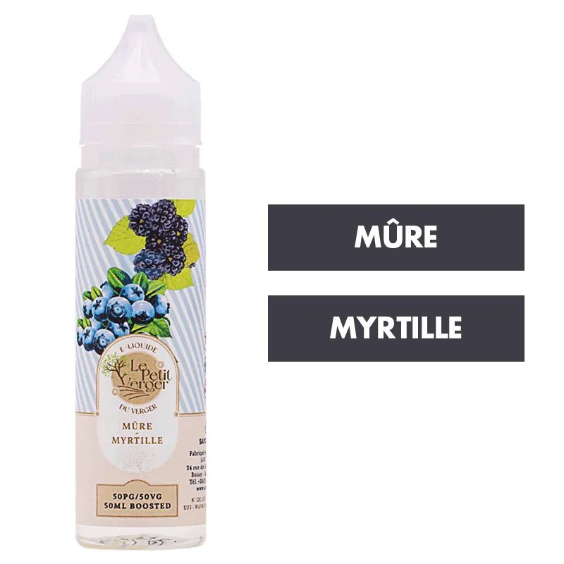 E-liquide Mûre Myrtille 50 mL - Le Petit Verger — Savourea - Le Petit Verger