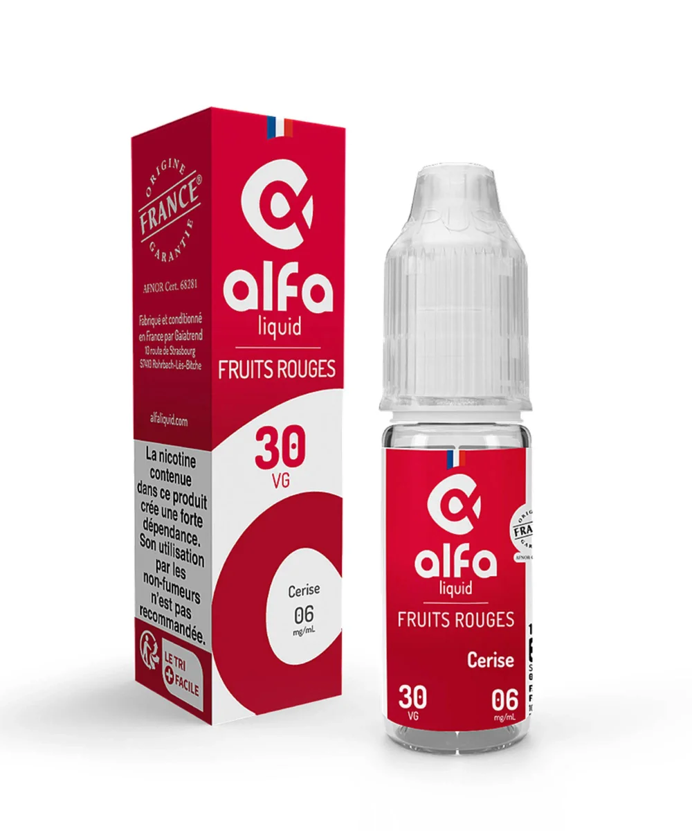 E-liquide Cerise (30 VG) 10 mL - Alfaliquid