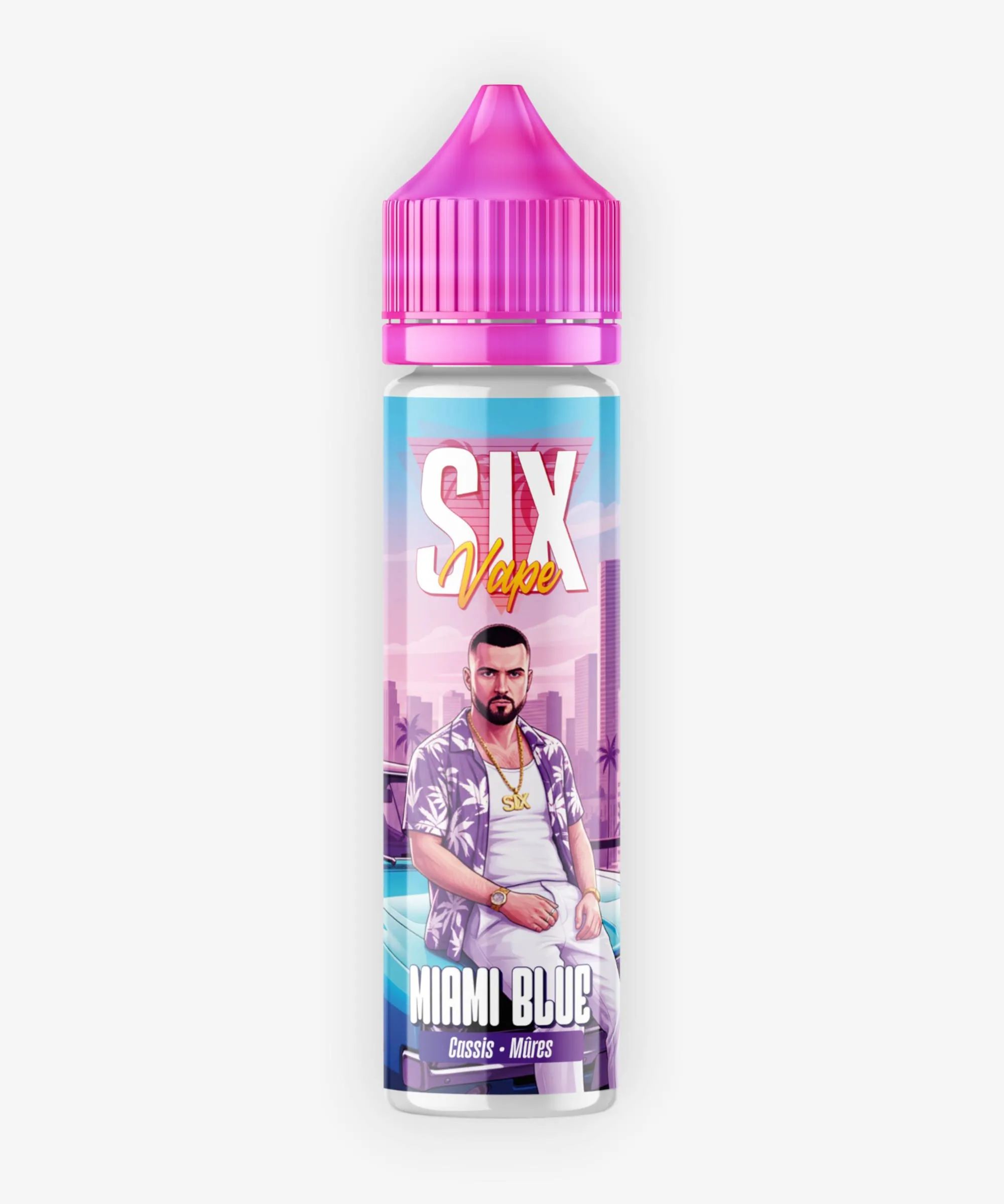 E-liquide Miami Blue 50 mL - Six Vape (Roykin)