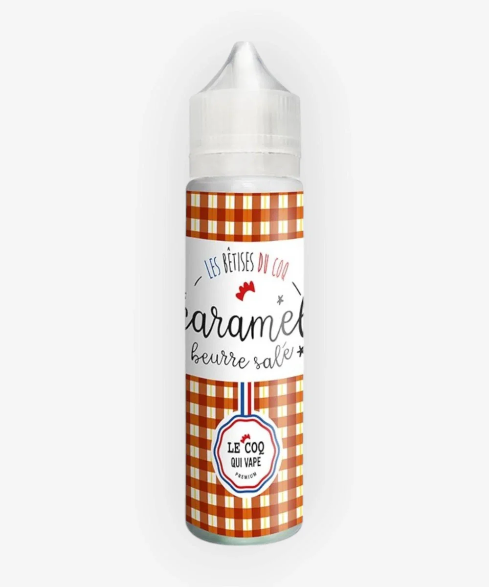 E-liquide Caramel Beurre Salé 50 mL - Le Coq Qui Vape