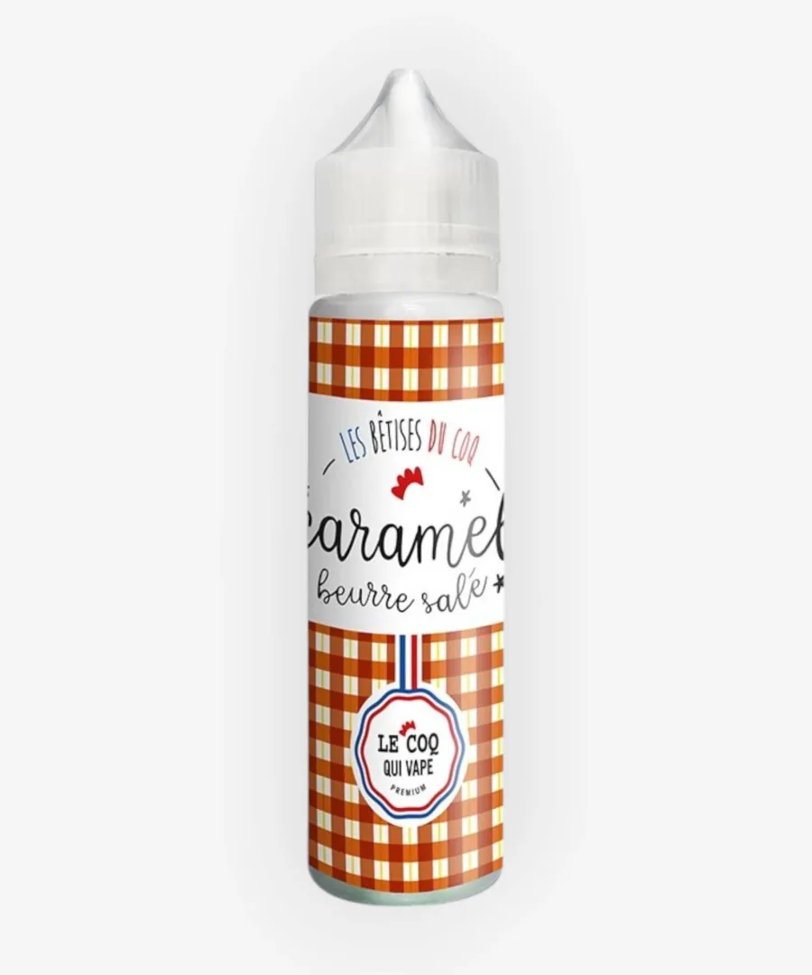 E-liquide Caramel Beurre Salé 50 mL - Le Coq Qui Vape
