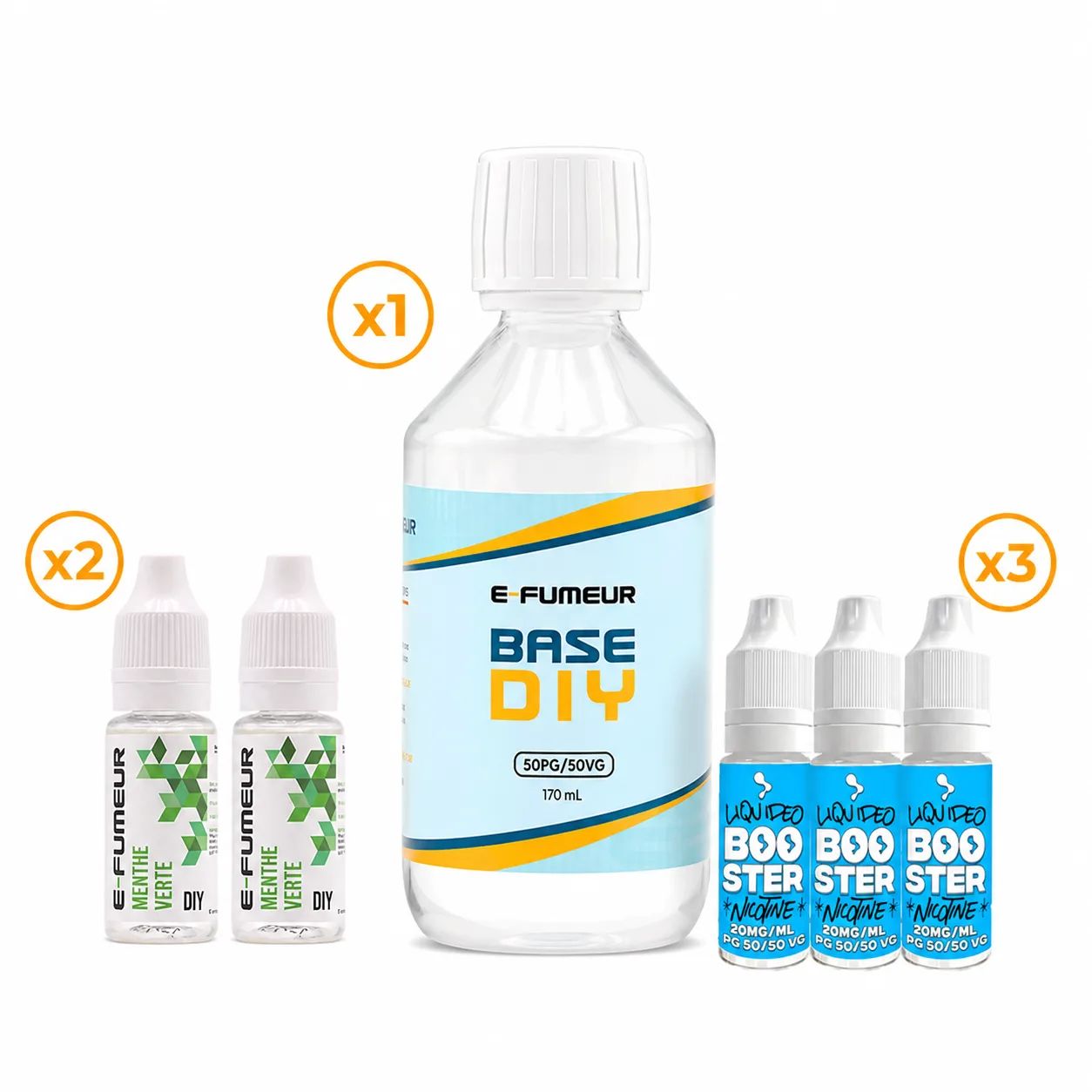 Pack DIY Menthe Verte 220 mL - E-FUMEUR — E-Fumeur - Arômes DIY