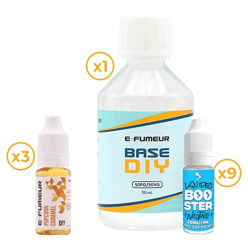 Pack DIY Popcorn Caramel 230 mL - E-FUMEUR — vue 4