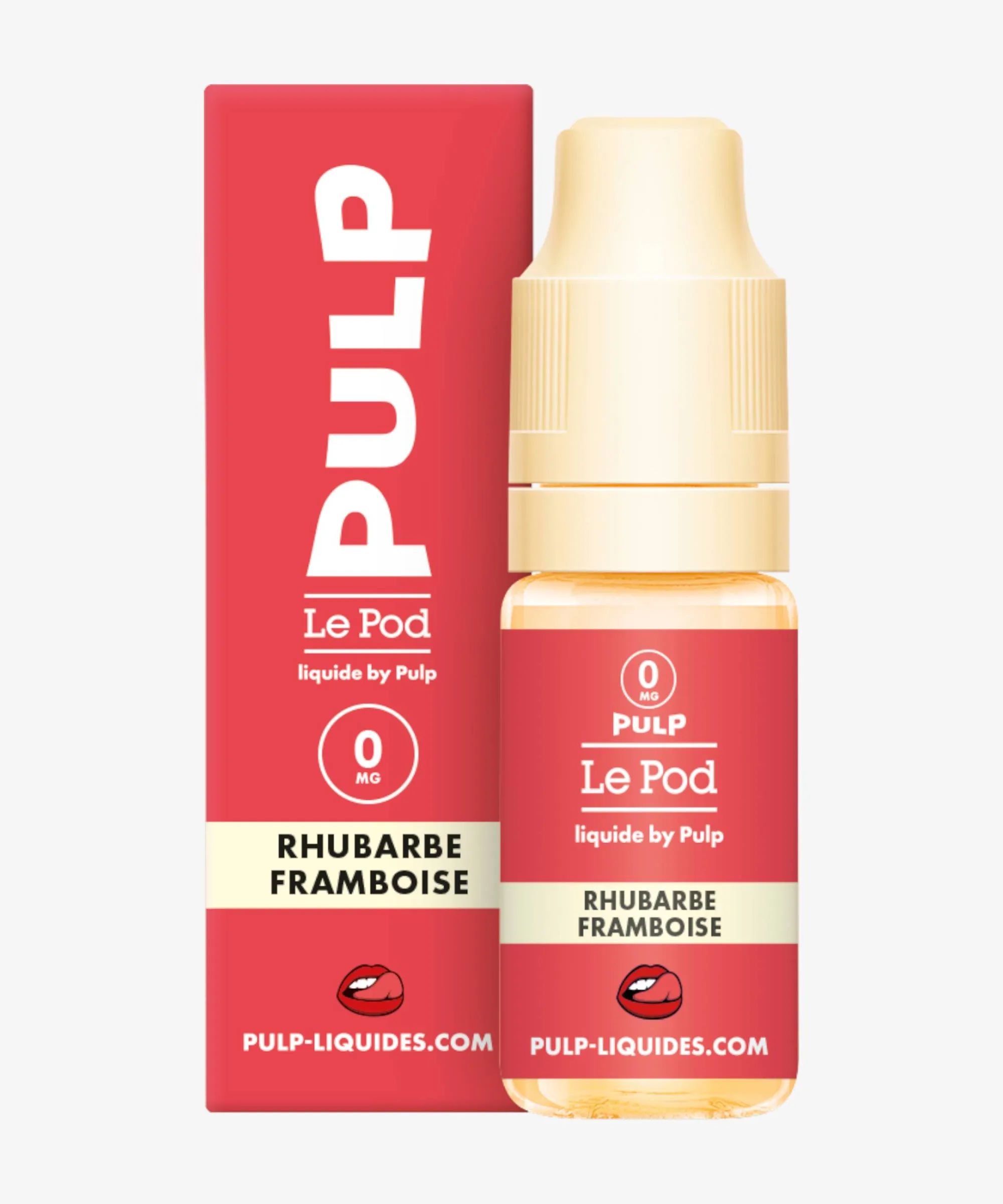E-liquide Rhubarbe Framboise Nic Salt 10 mL - Pulp Le Pod — Pulp - Le Pod