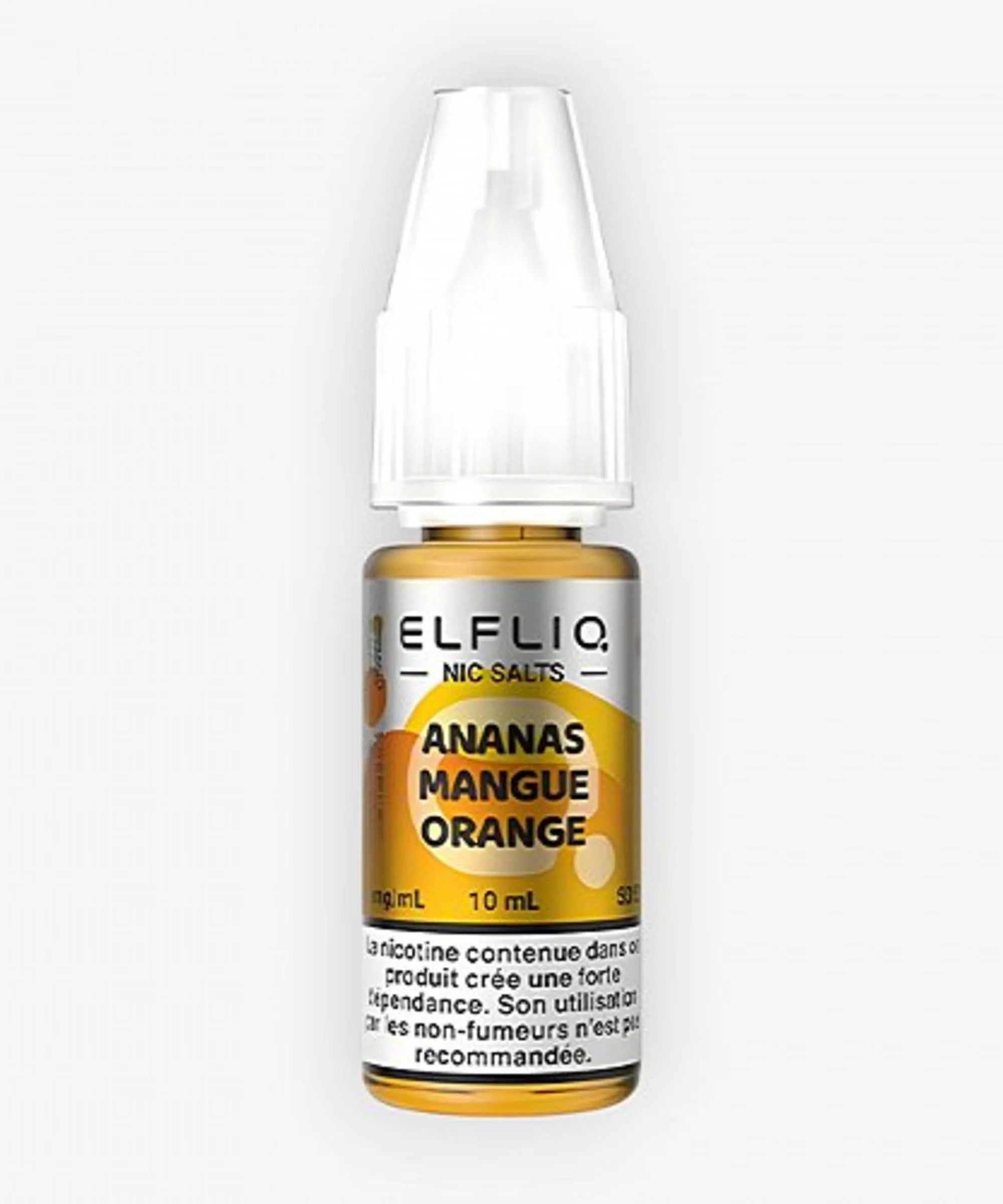 E-liquide Ananas Mangue Orange Nic Salt 10 mL - Elfliq ElfBar — Elfbar - Elfliq