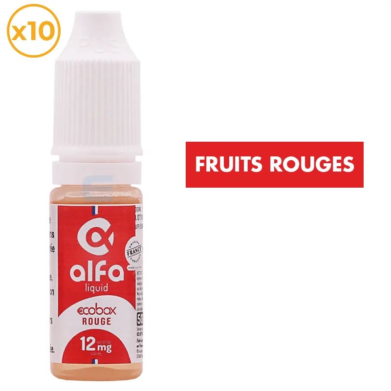 E-liquide Ecobox Rouge (50 VG) 100 mL - Alfaliquid — Alfaliquid - Ecobox
