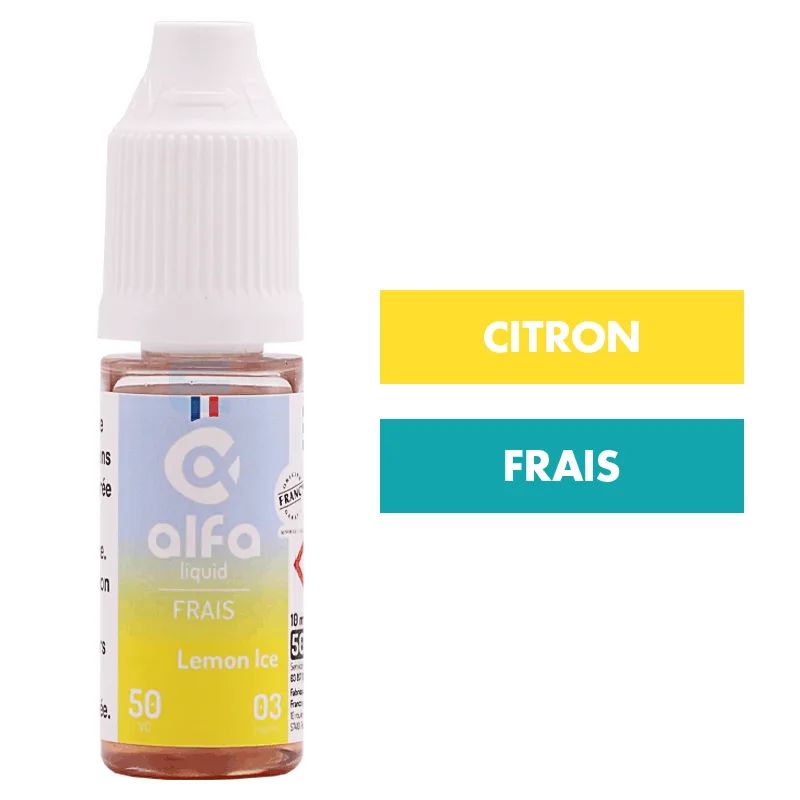 E-liquide Lemon Ice (50 VG) 10 mL - Alfaliquid — Alfaliquid - 50VG