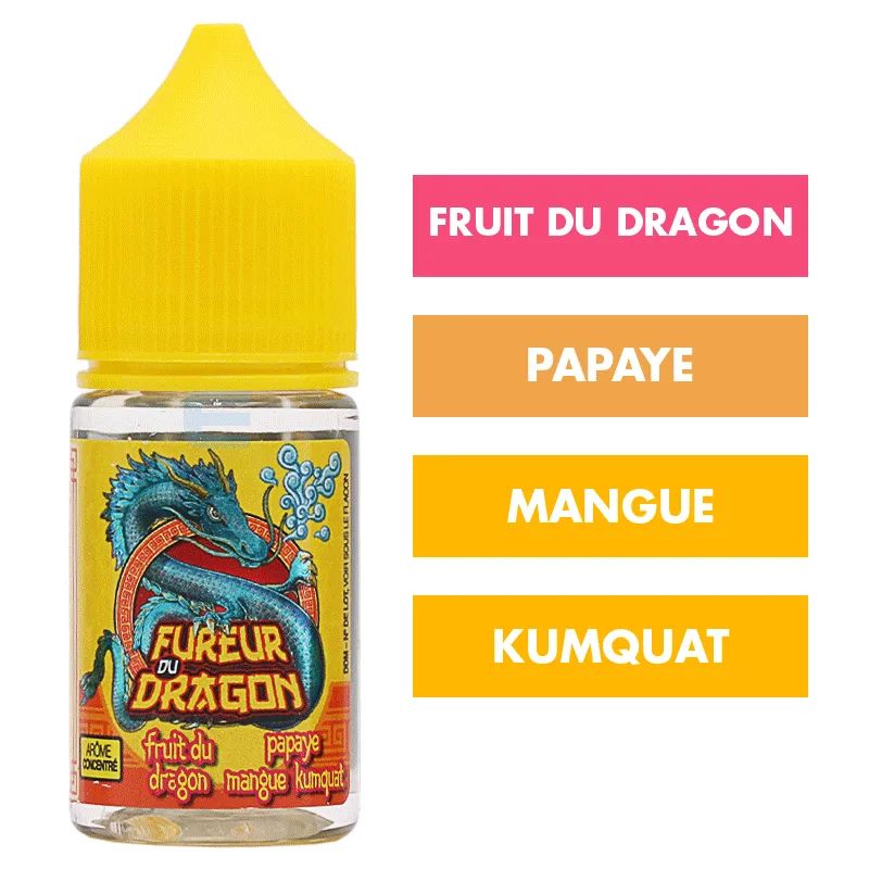 Concentré Papaye Mangue Kumquat 30 mL - Fureur du Dragon — Le Vapoteur Breton - Fureur du Dragon DIY