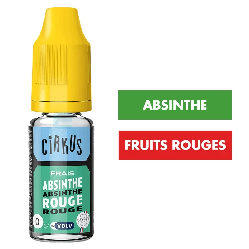 E-liquide Absinthe Rouge 10 mL - CirKus (VDLV)