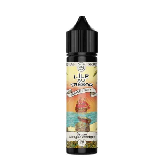 E-liquide Sunset Bay 50 mL - L'Ile au Trésor — Secret's Lab - L'ile au tresor