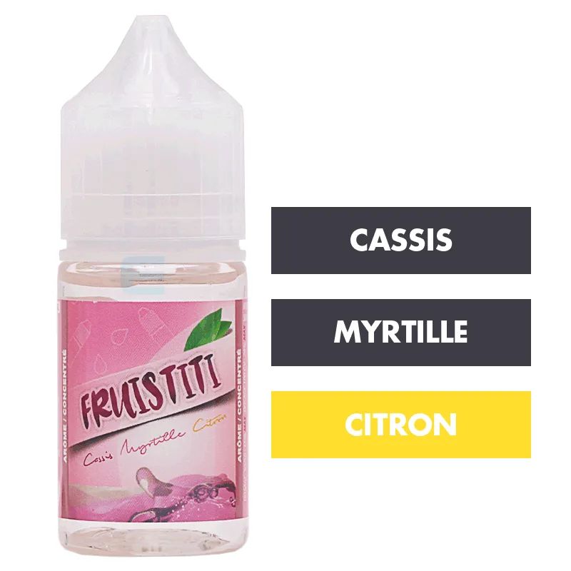 Arôme Cassis Myrtille Citron 30 mL - Fruistiti — Revolute - Fruistiti