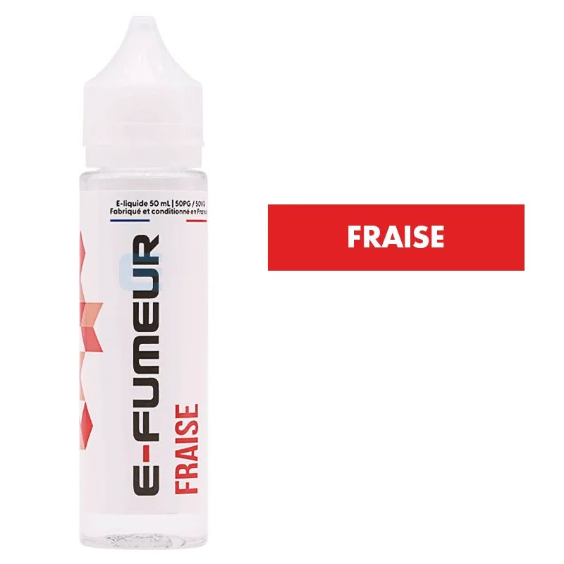 E-liquide Fraise 50 mL - E-FUMEUR — E-Fumeur - E-liquides