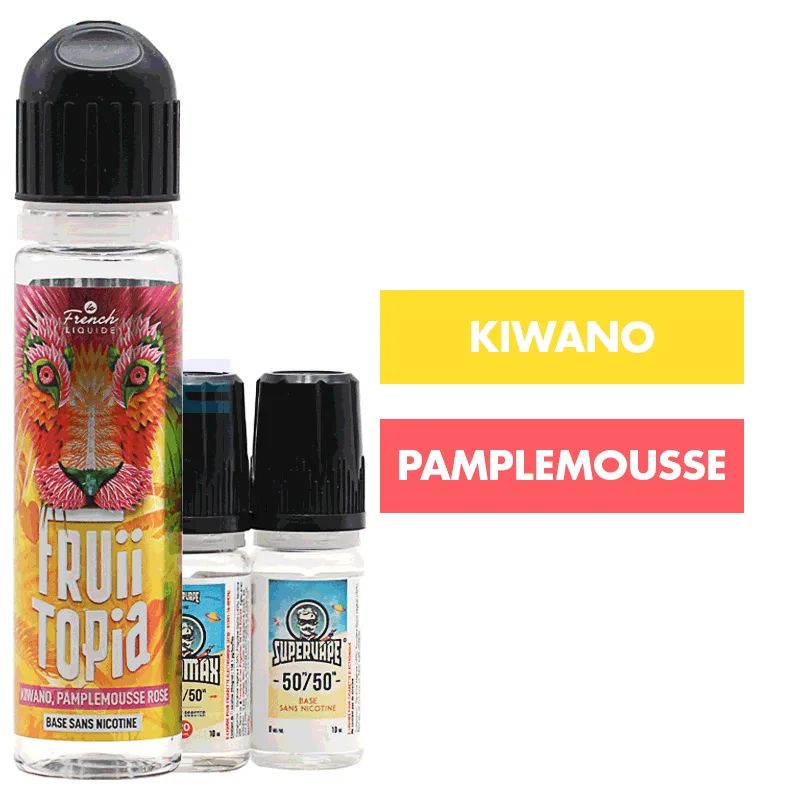 E-liquide Kiwano Pamplemousse Rose 60 mL - Fruiitopia (Le French Liquide) — Le French Liquide - Fruiitopia