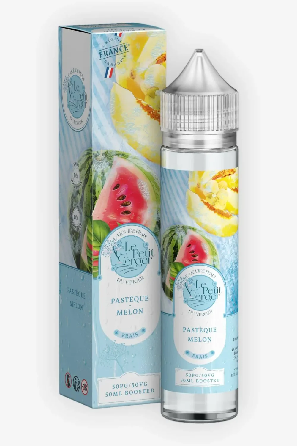 E-liquide Pasteque Melon Frais 50 mL - Le Petit Verger