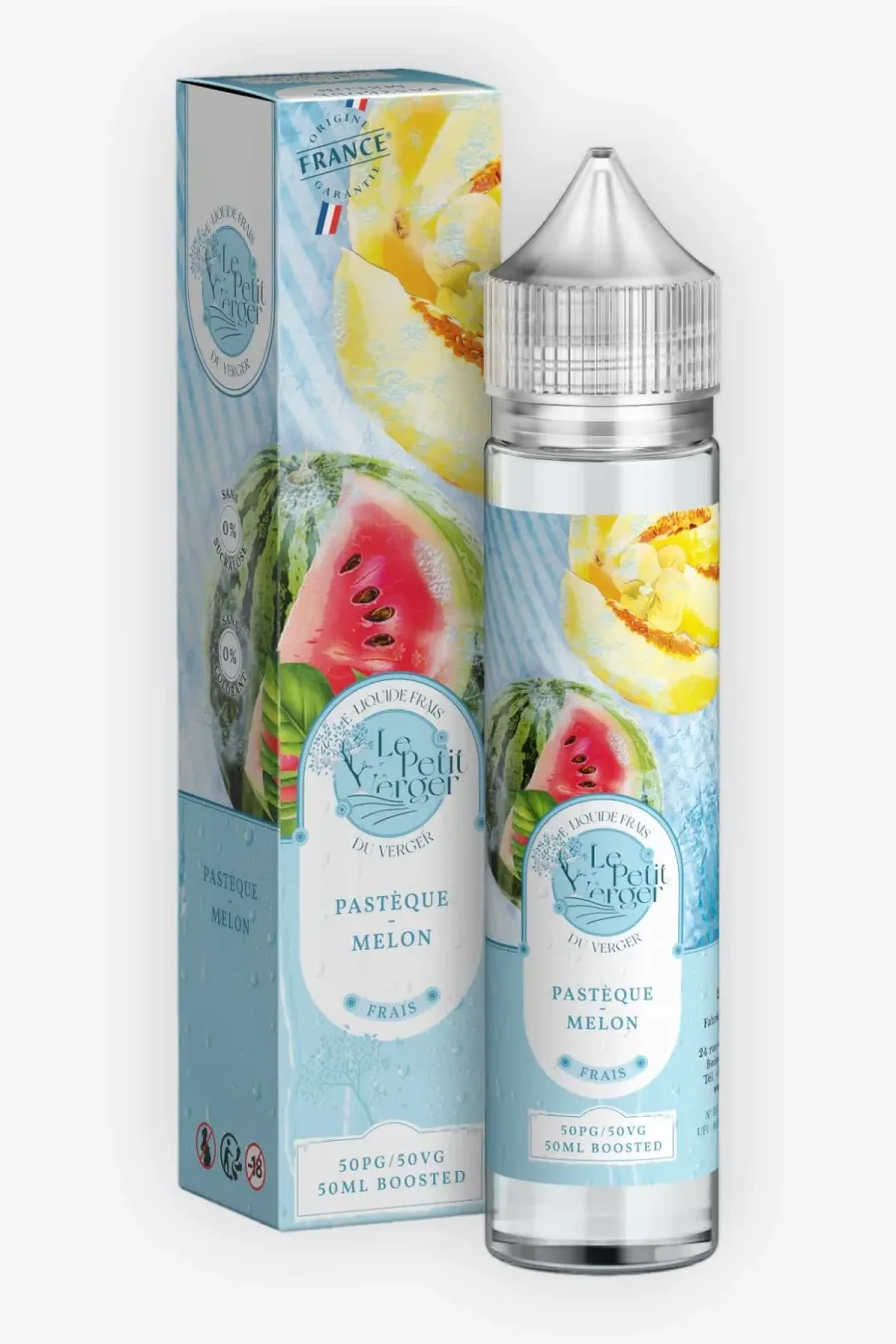 E-liquide Pasteque Melon Frais 50 mL - Le Petit Verger