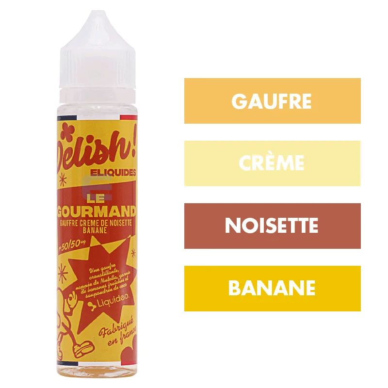 E-liquide Le Gourmand 50 mL - Delish (Liquideo) — Liquideo - Delish