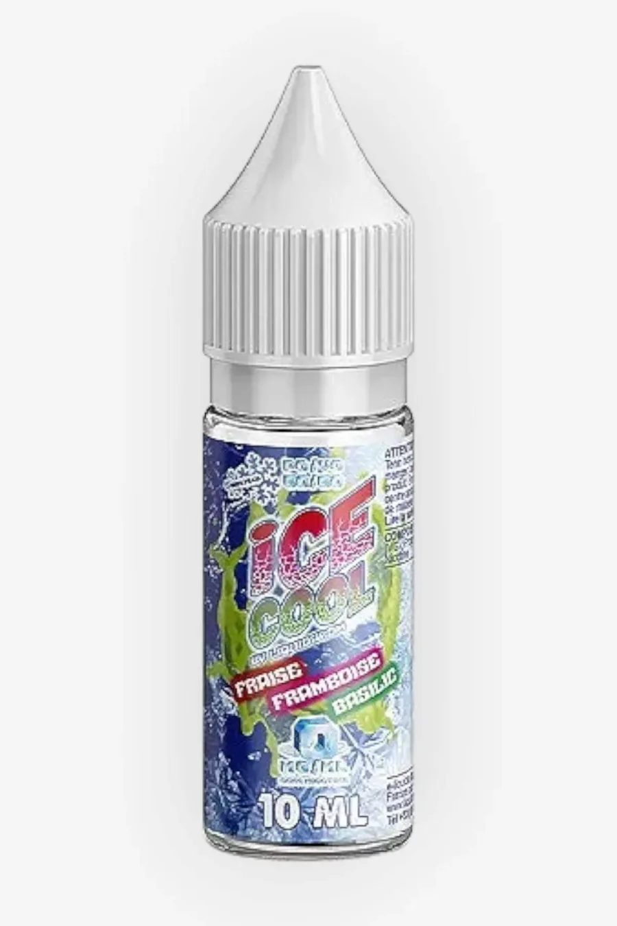E-liquide Fraise Framboise Basilic 10 mL - Ice Cool (Liquidarom)